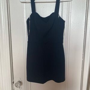 Black Sleeveless Mini Romper